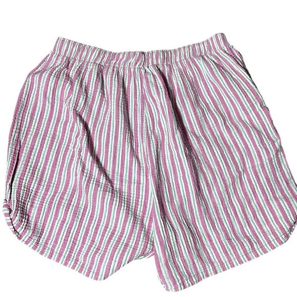 Int free people women’s xl Sunday morning boxer shorts striped gauzy casual - Picture 5 of 5
